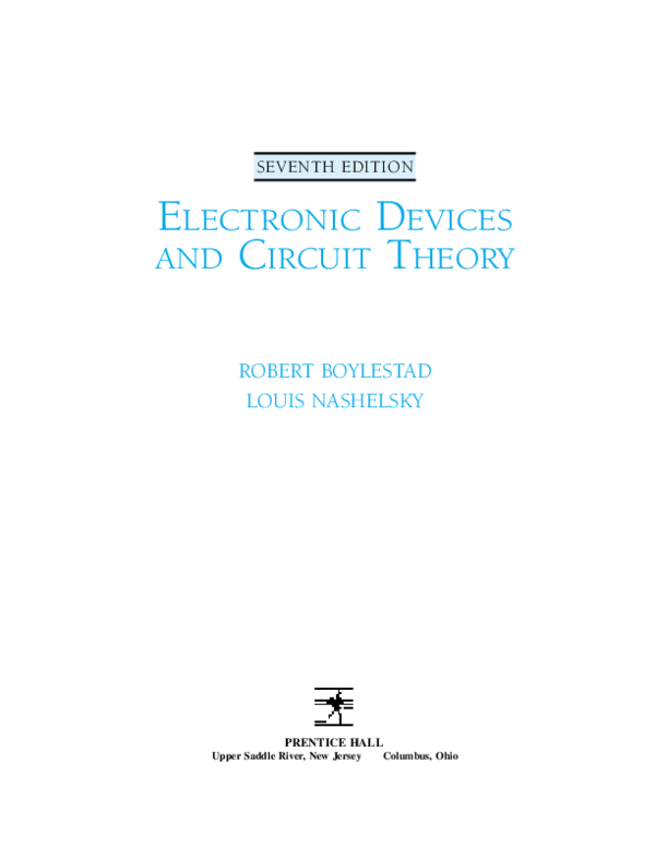Electronic Devices And Circuit Theory Cozumleri